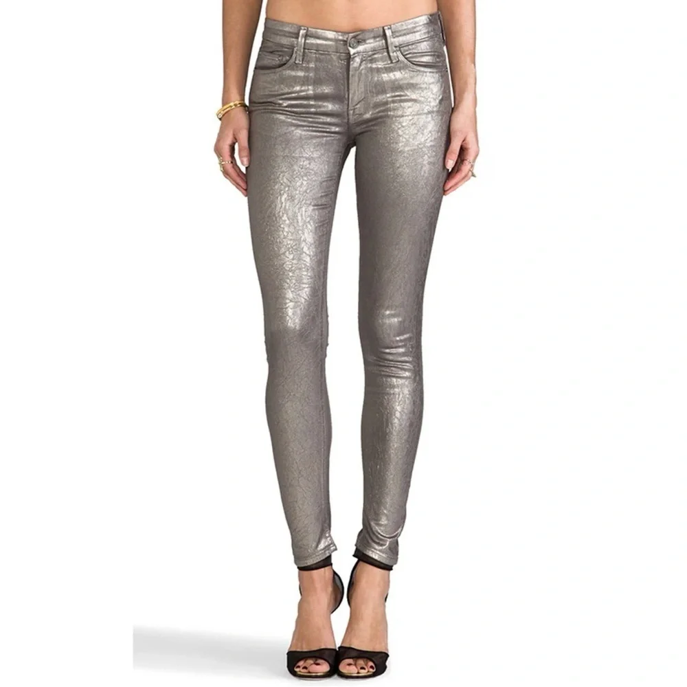 MOTHER Denim The Looker in Disturbing the Peace Gunmetal Jeans - Size 27